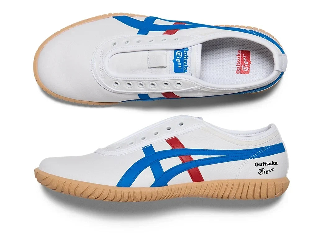 Onitsuka Tiger Tsunahiki Slip-On Sneakers - White Directoire Blue | 1183C529 100