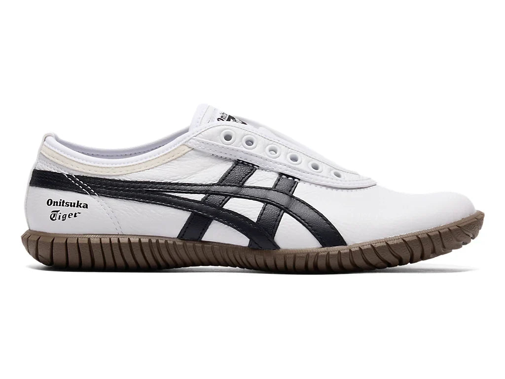 Onitsuka Tiger Tsunahiki Slip-On Sneakers - White Black | 1183C529 101