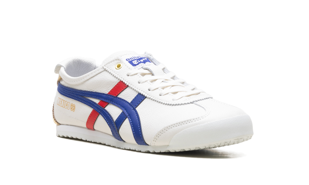 Onitsuka Tiger Mexico 66 Sneakers - White Blue Red Metallic Gold