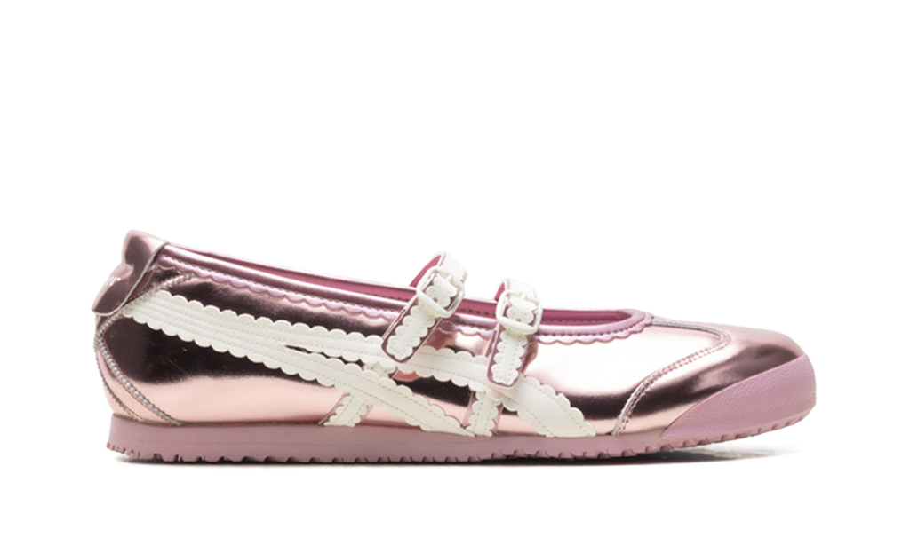 Onitsuka Tiger Mexico 66 TGRS Metallic Pack Women's Ballet Flats - Crystal Pink Cream