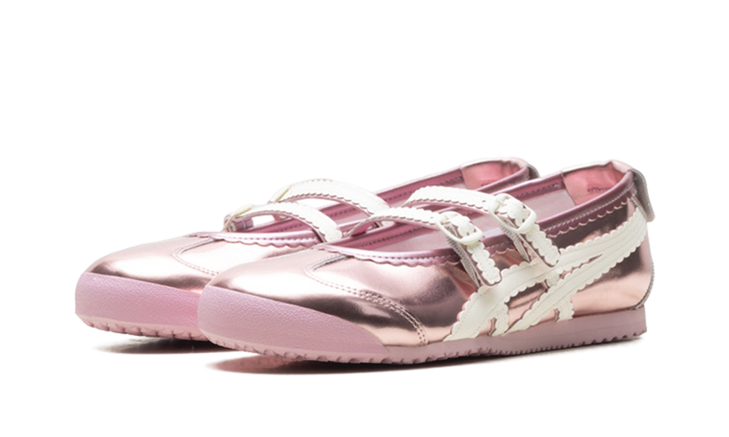 Onitsuka Tiger Mexico 66 TGRS Metallic Pack Women's Ballet Flats - Crystal Pink Cream