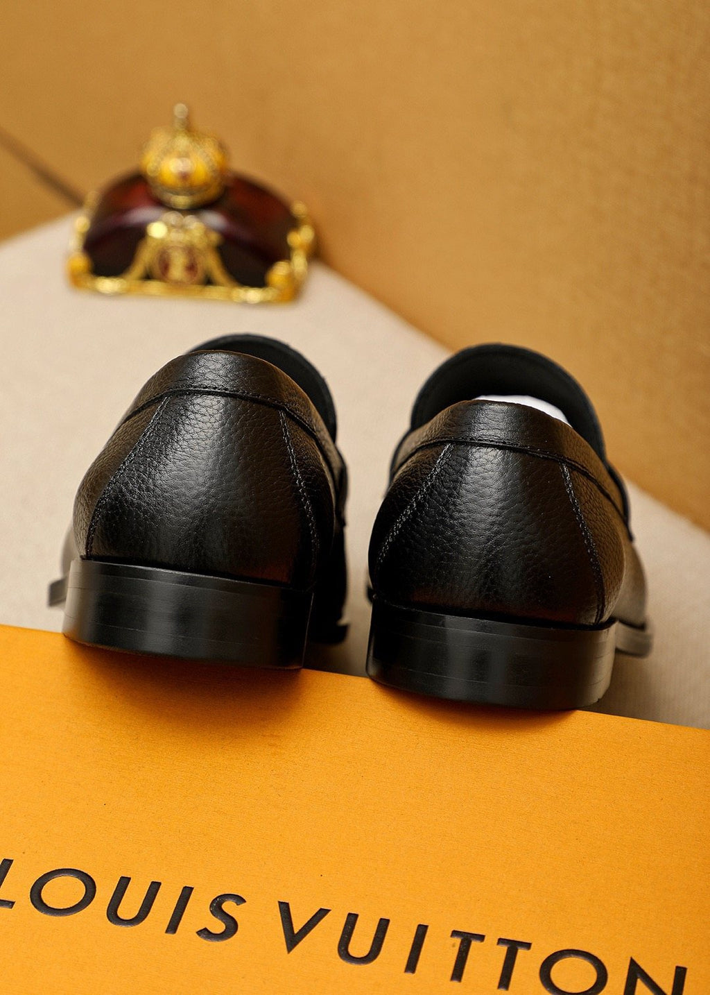Louis Vuitton Black Hardware Loafers — back