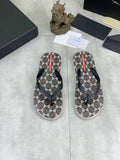 微商相册测试鞋子-Prada Geometric-Pattern Flip-Flops — front