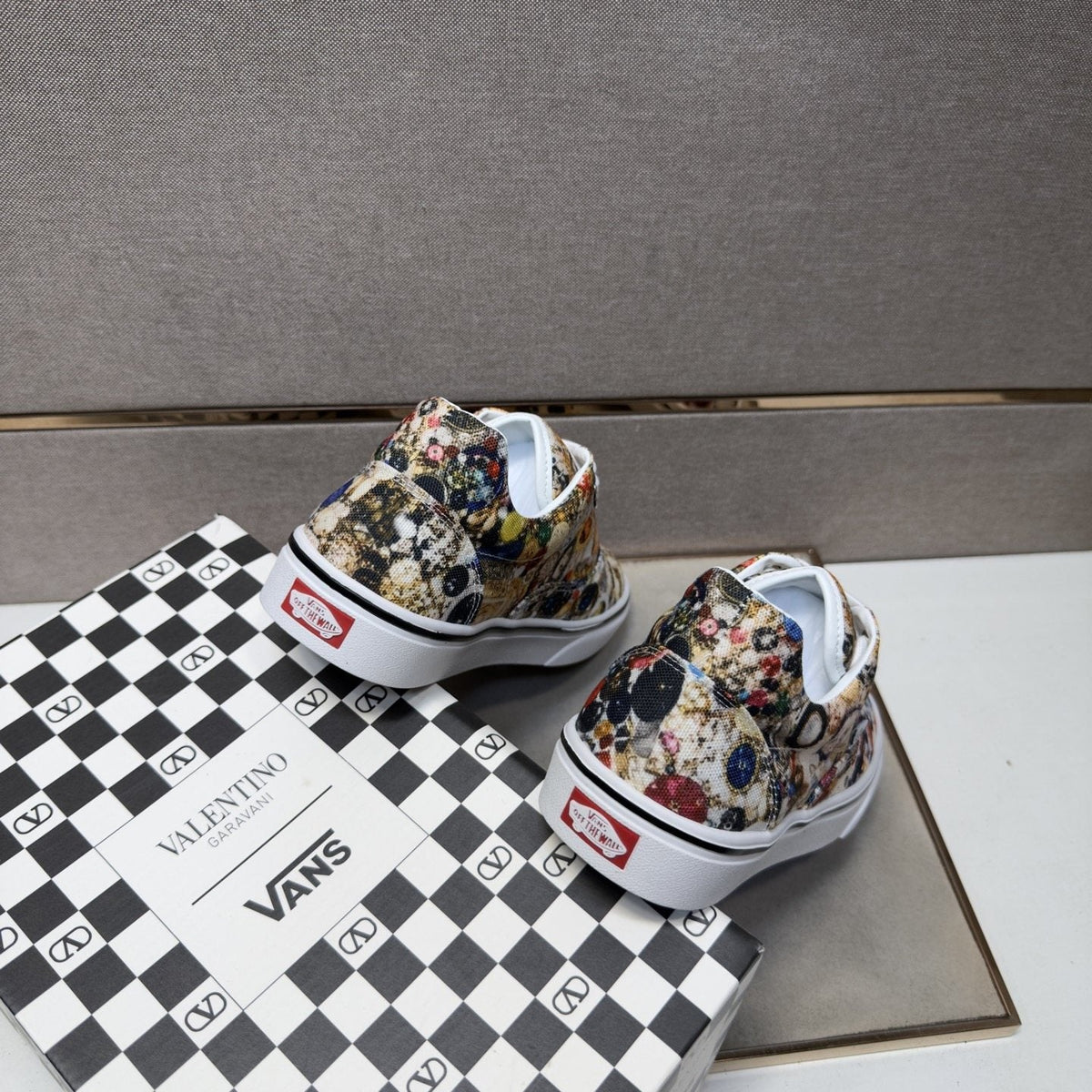 Vans Floral Print Low-Top Sneakers — back