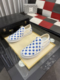 Vans Blue Star Print Slip-On Sneakers — hero