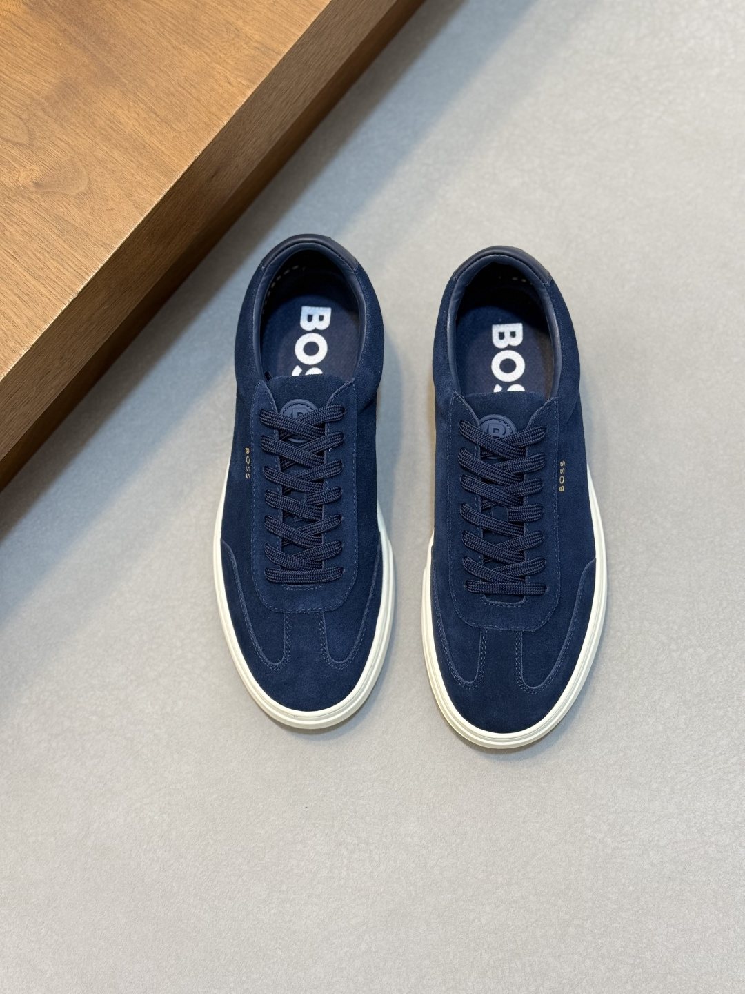 BOSS Leather Low-Top Sneakers — front