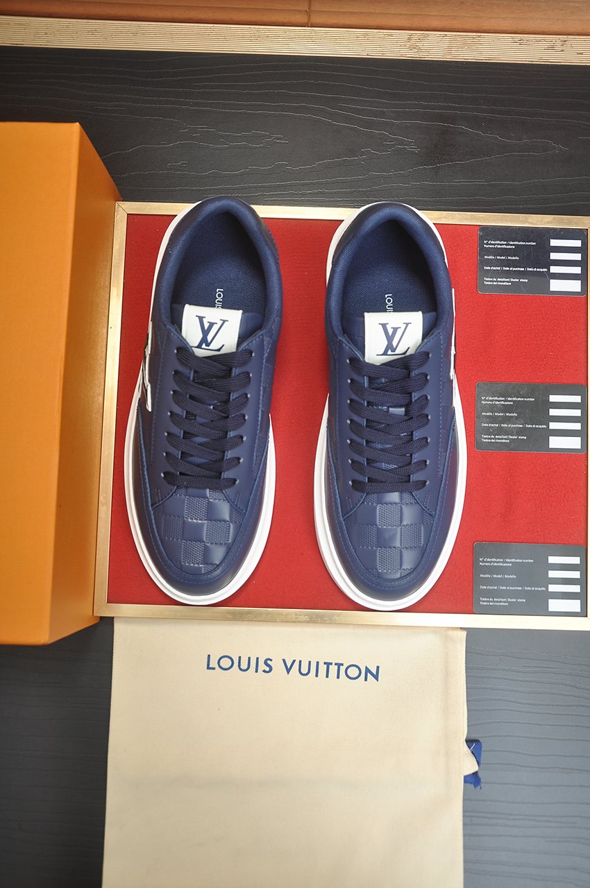 Louis Vuitton Paneled Low-Top Sneakers — front