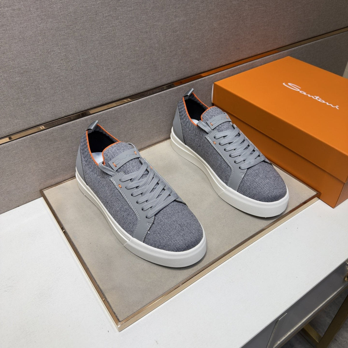 Santoni Men’s Low-Top Sneakers — front