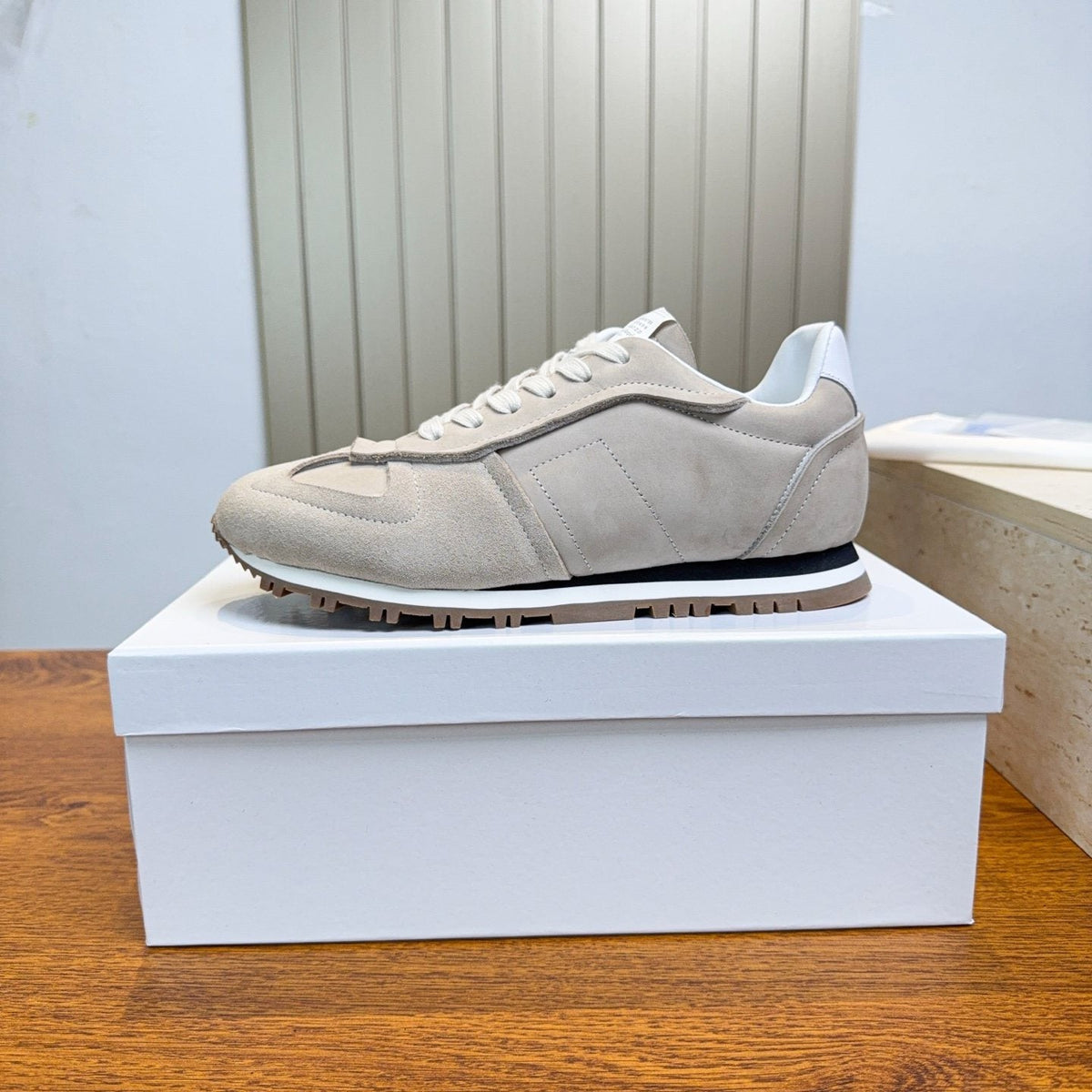 Maison Margiela Black Low-Top Sneakers — front