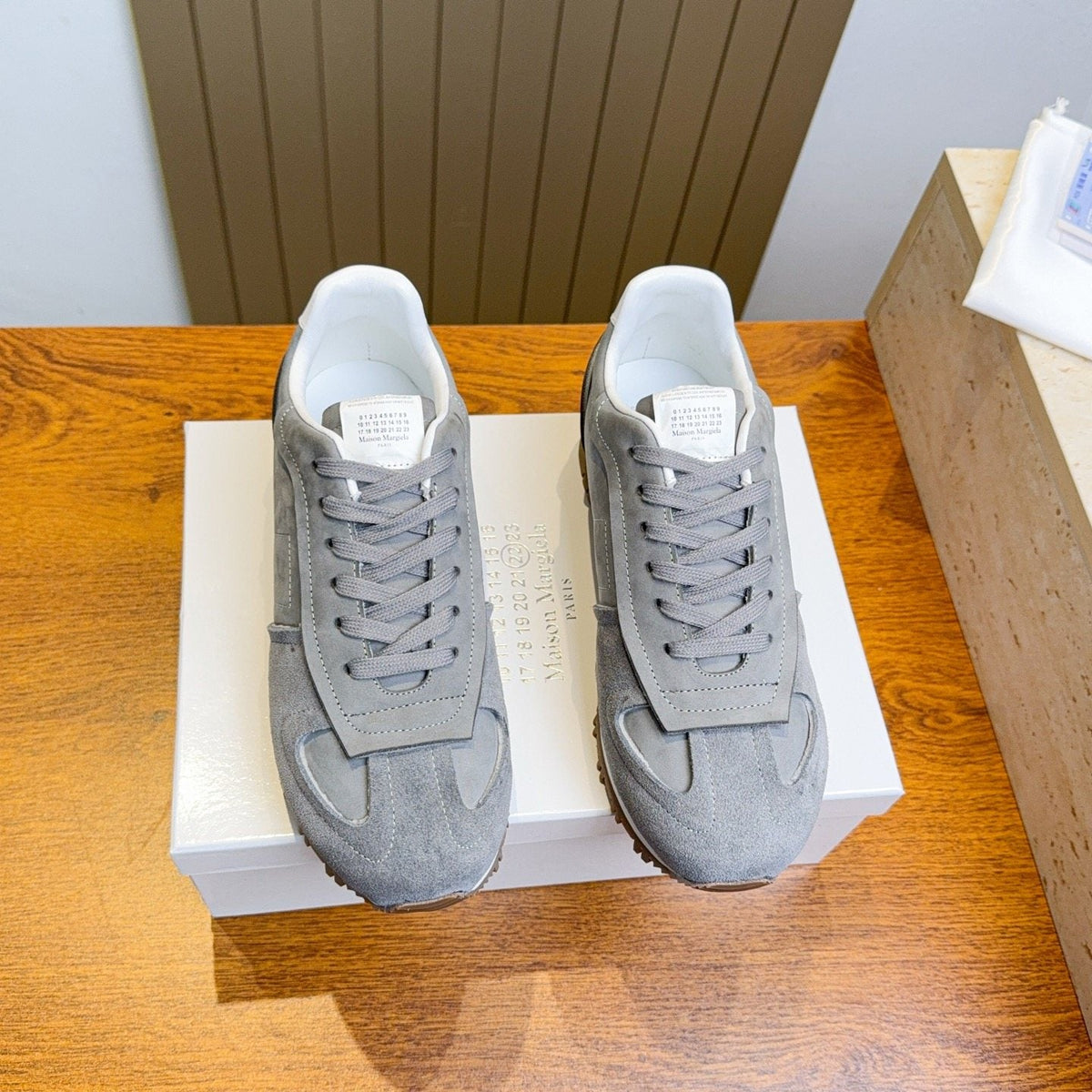 Maison Margiela Black Low-Top Sneakers — front