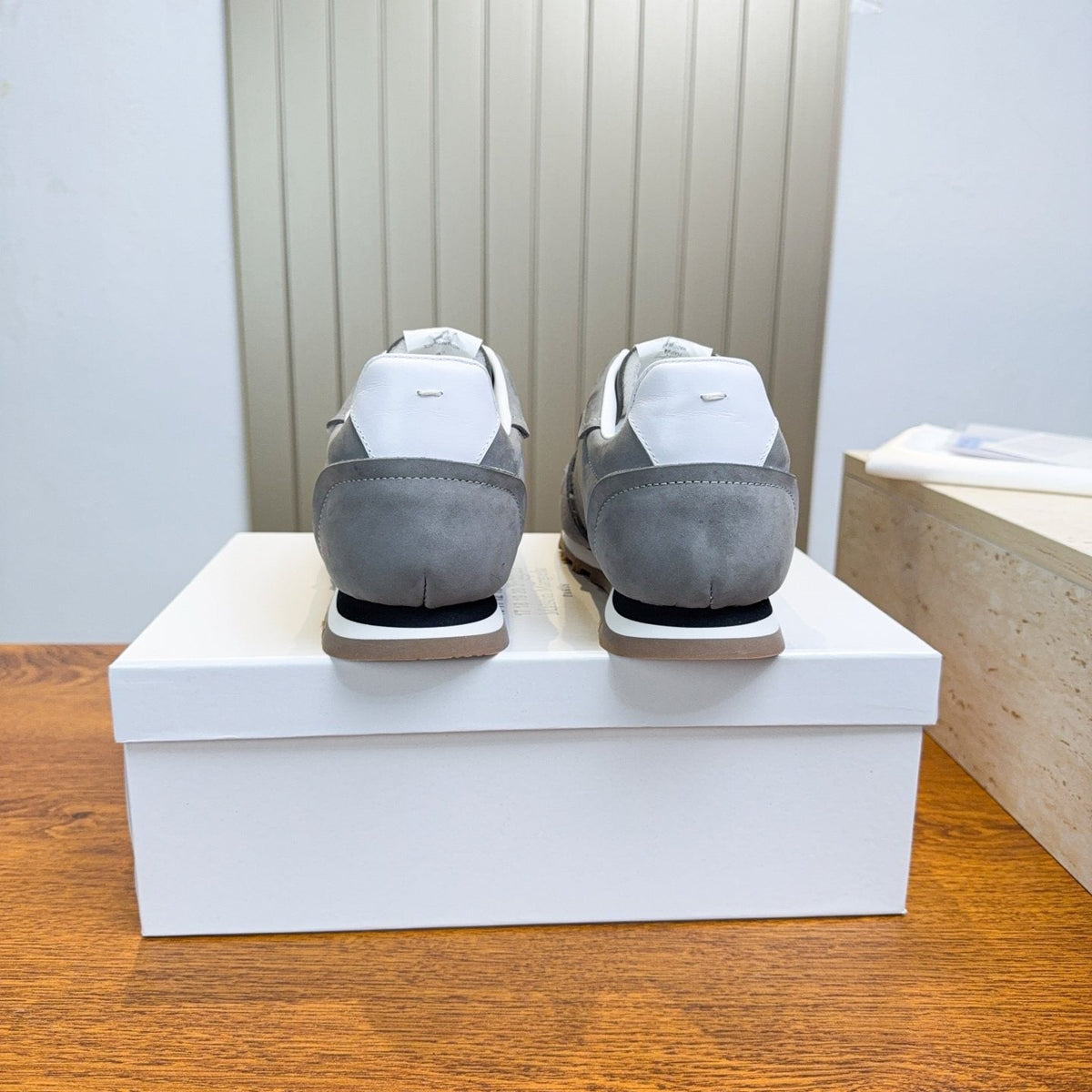 Maison Margiela Black Low-Top Sneakers — back