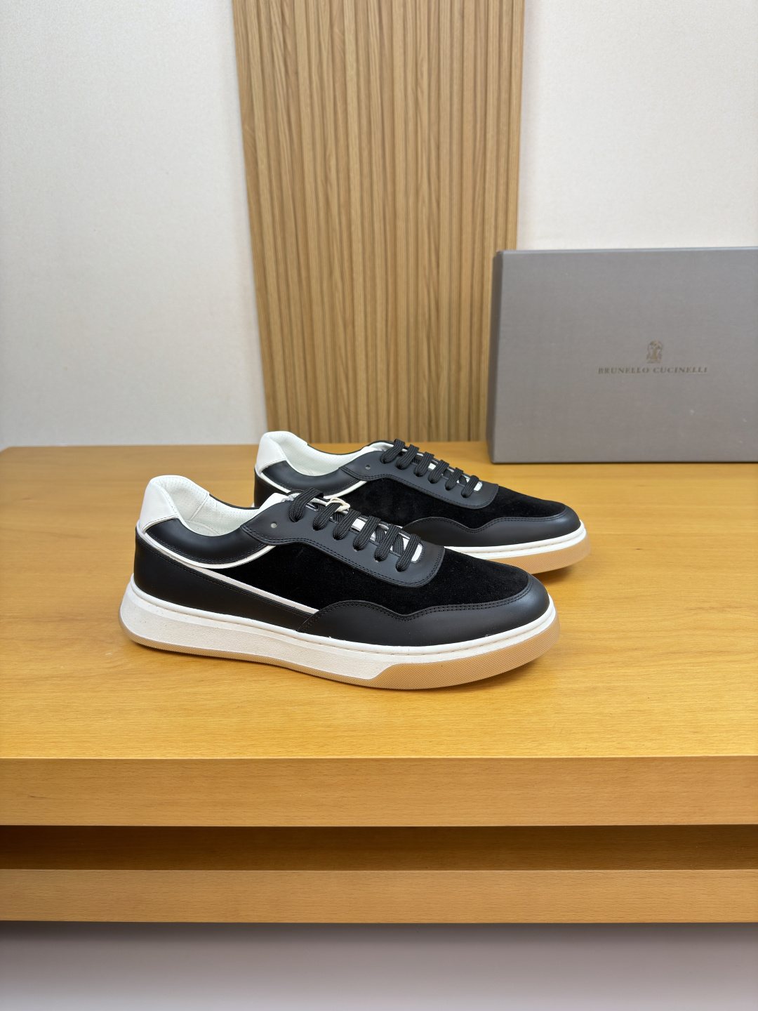 Brunello Cucinelli Color-Block Low-Top Sneakers — hero