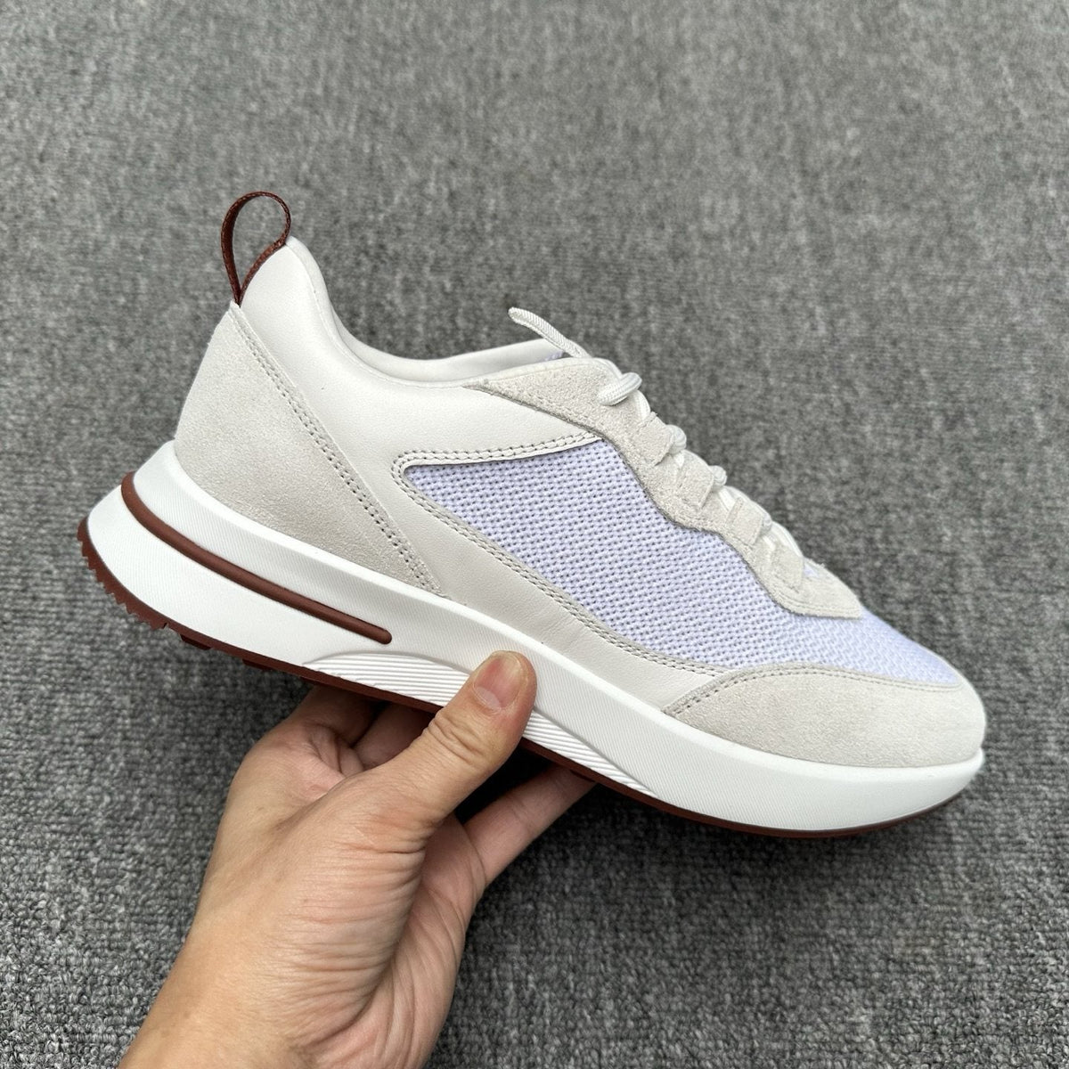 Loro Piana Mesh Low-Top Sneakers — side