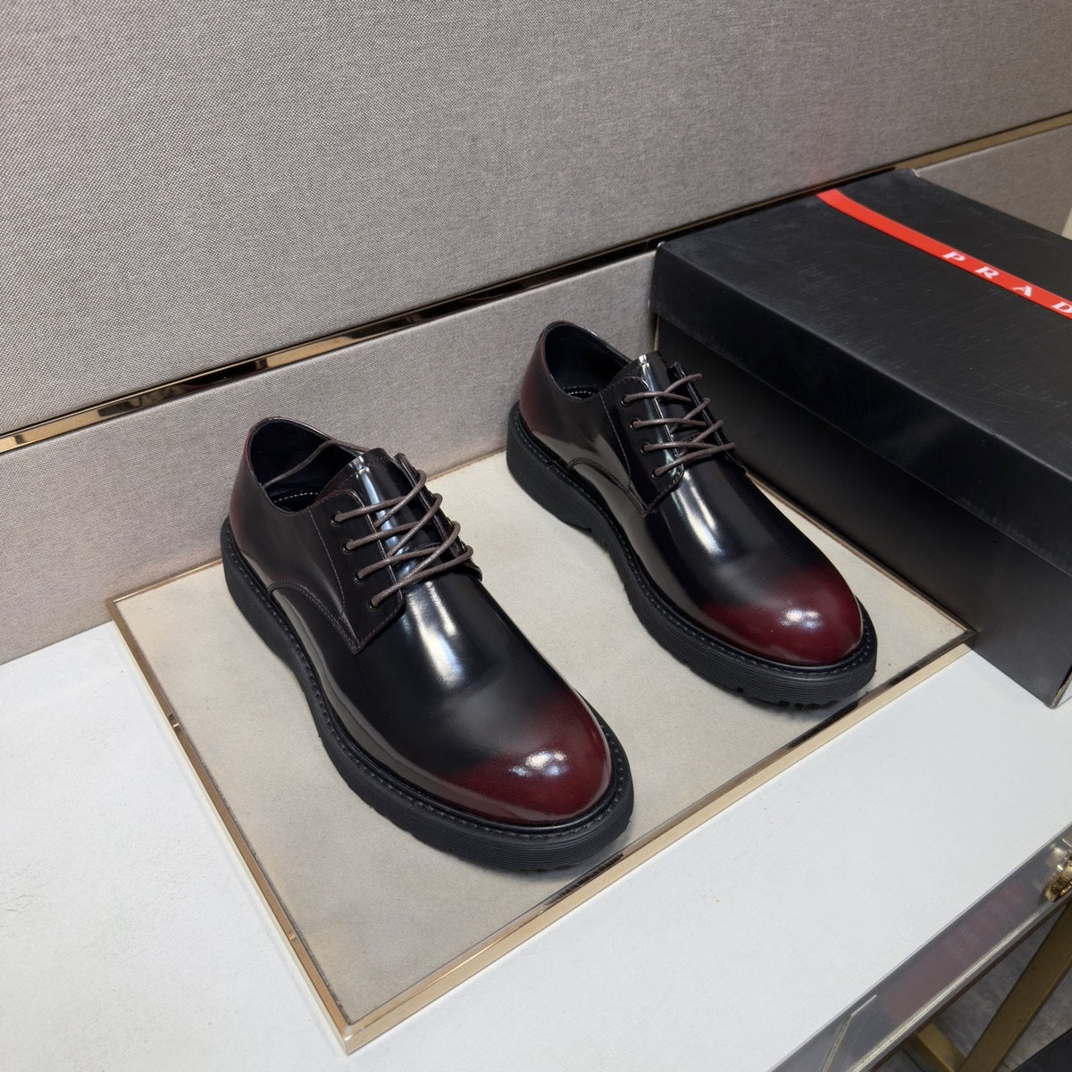 Prada Men's Lace-Up Shoes — front