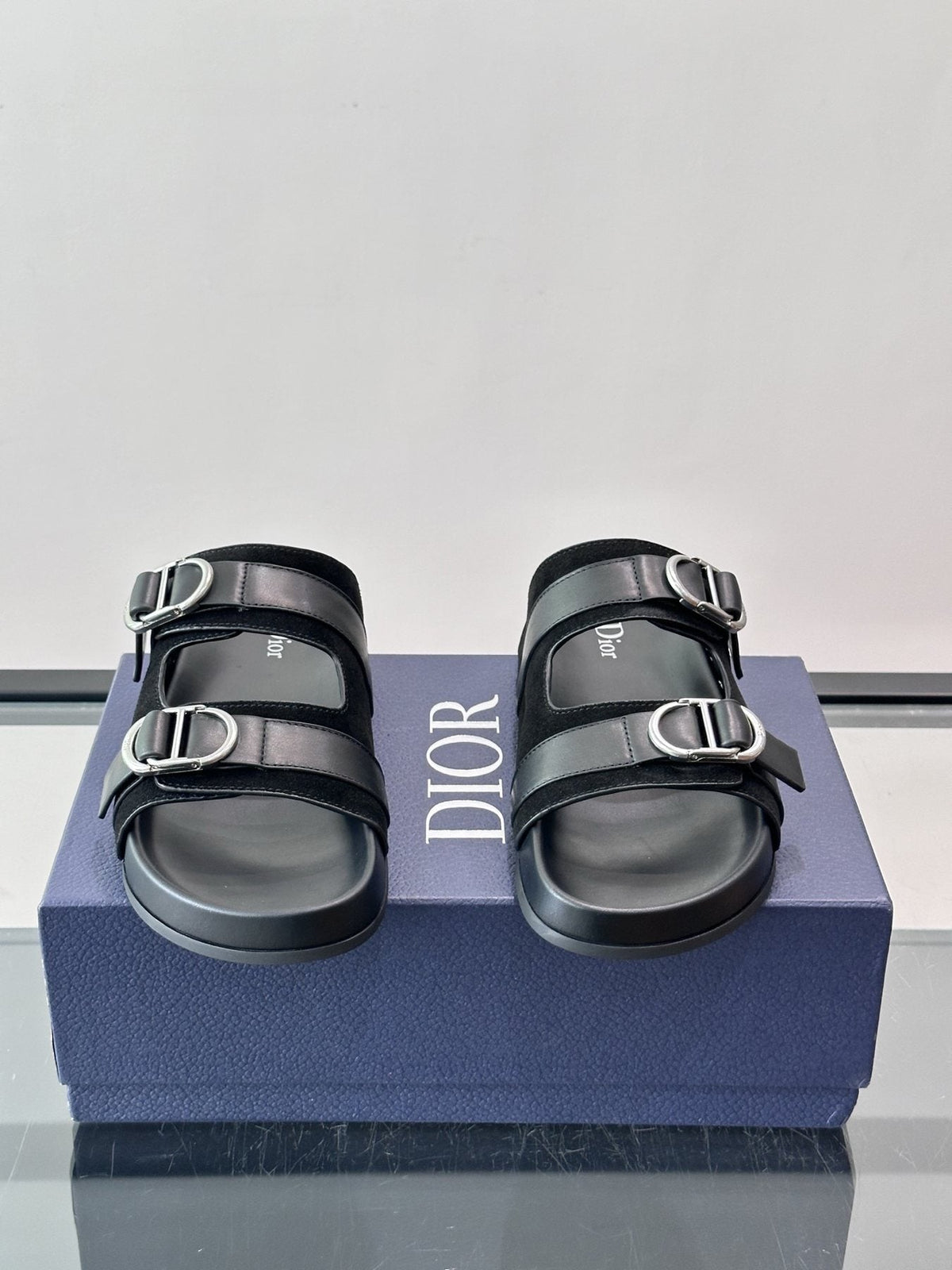 Dior Two-Strap Slide Sandals — front