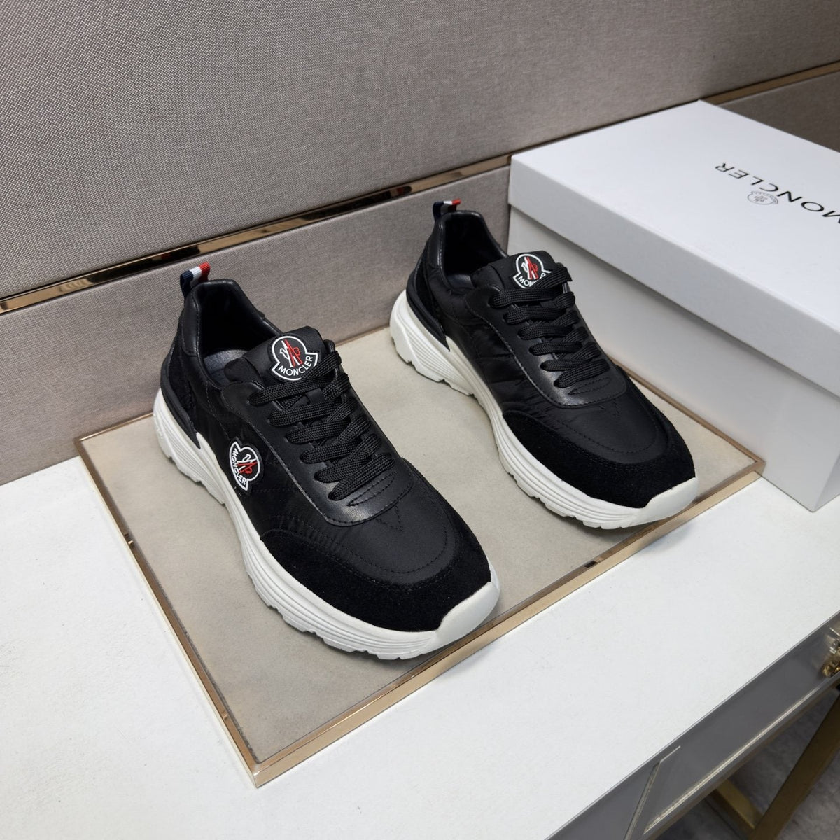 Moncler Low-Top Panel Sneakers — front