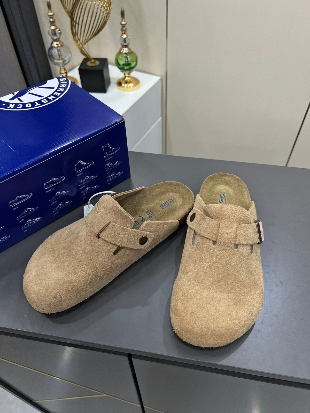 Birkenstock Closed-Toe Buckle Clogs — front