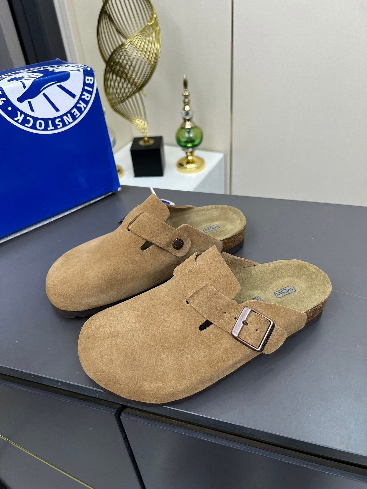 Birkenstock Closed-Toe Buckle Clogs — front
