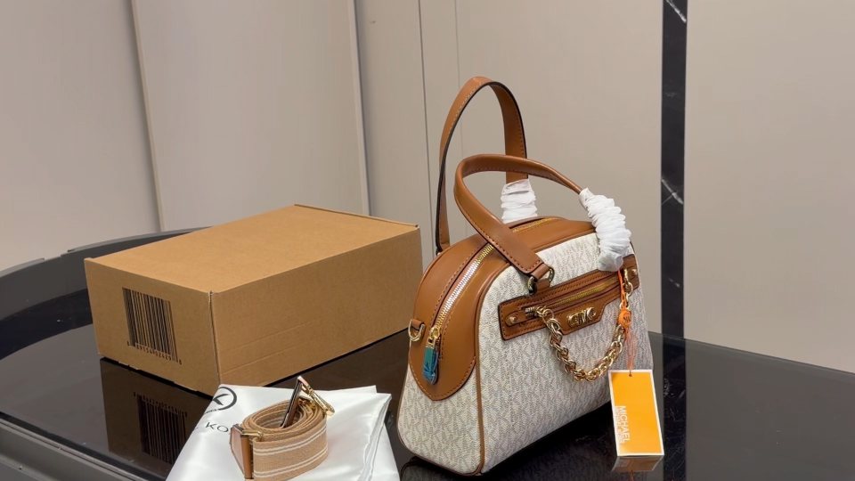 Michael Kors Chain-Accent Pillow Bag — front