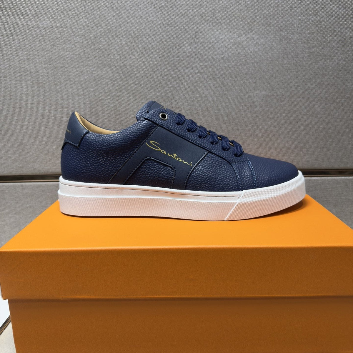 Santoni Textured Low-Top Sneakers — hero
