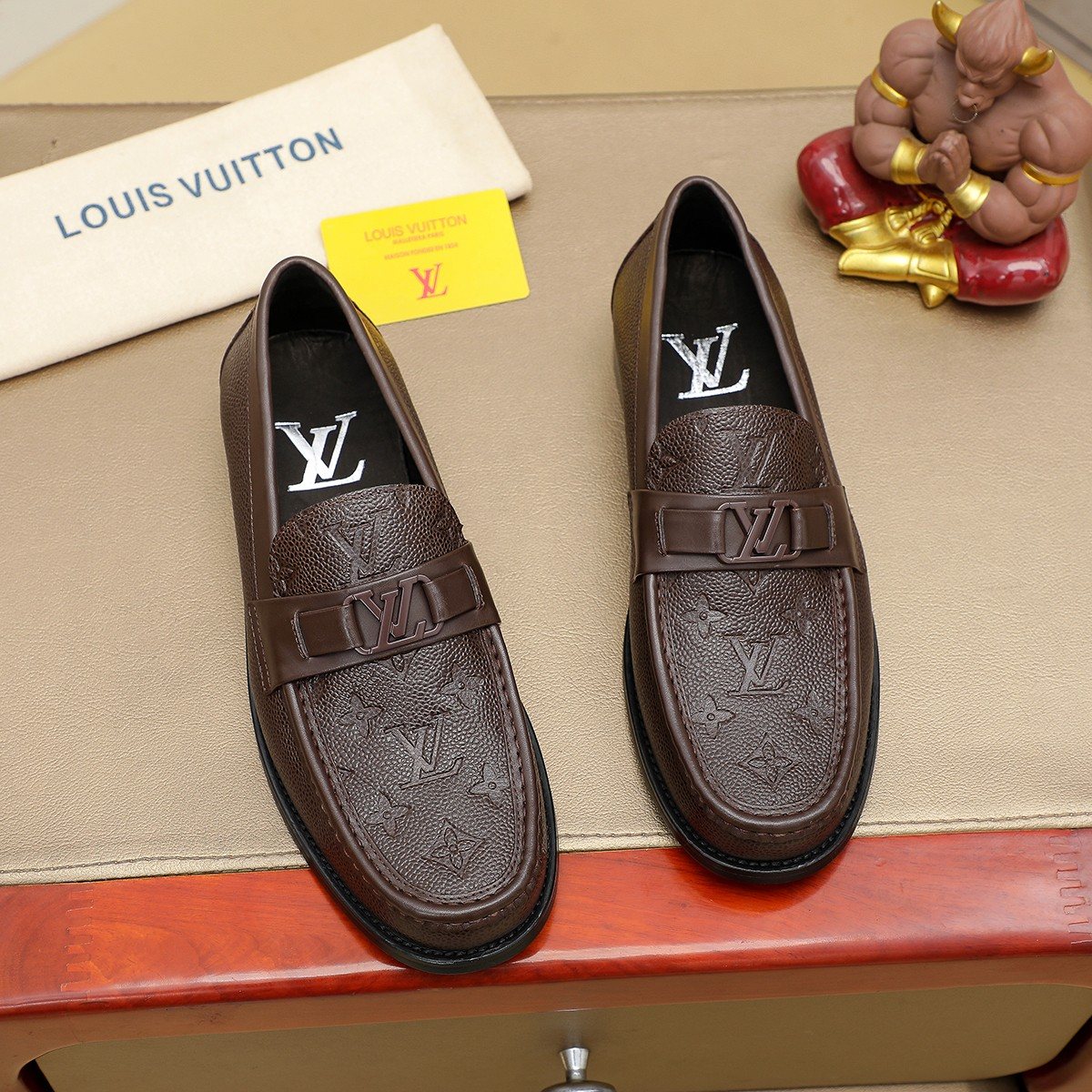 Louis Vuitton Woven Vamp Men’s Loafers — front