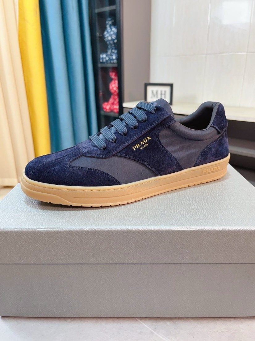 Prada Low-Top Gum Sole Sneakers — front
