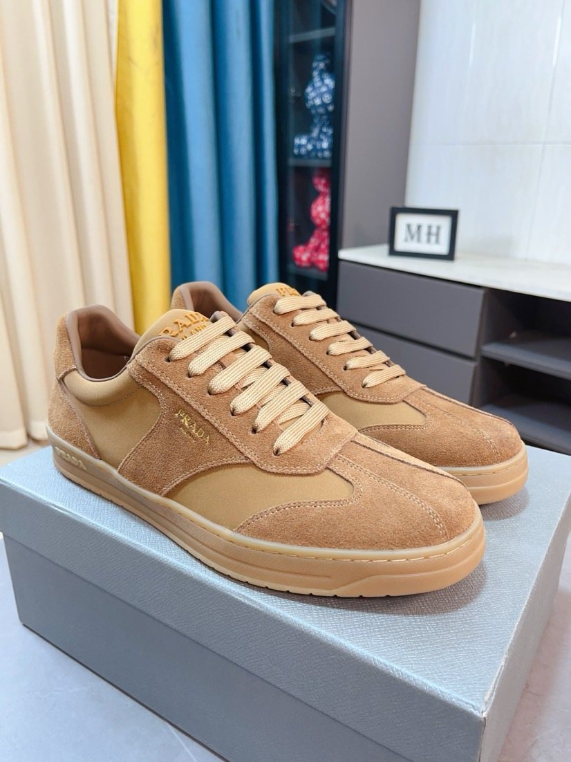 Prada Low-Top Gum Sole Sneakers — front