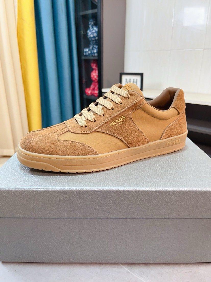 Prada Low-Top Gum Sole Sneakers — front