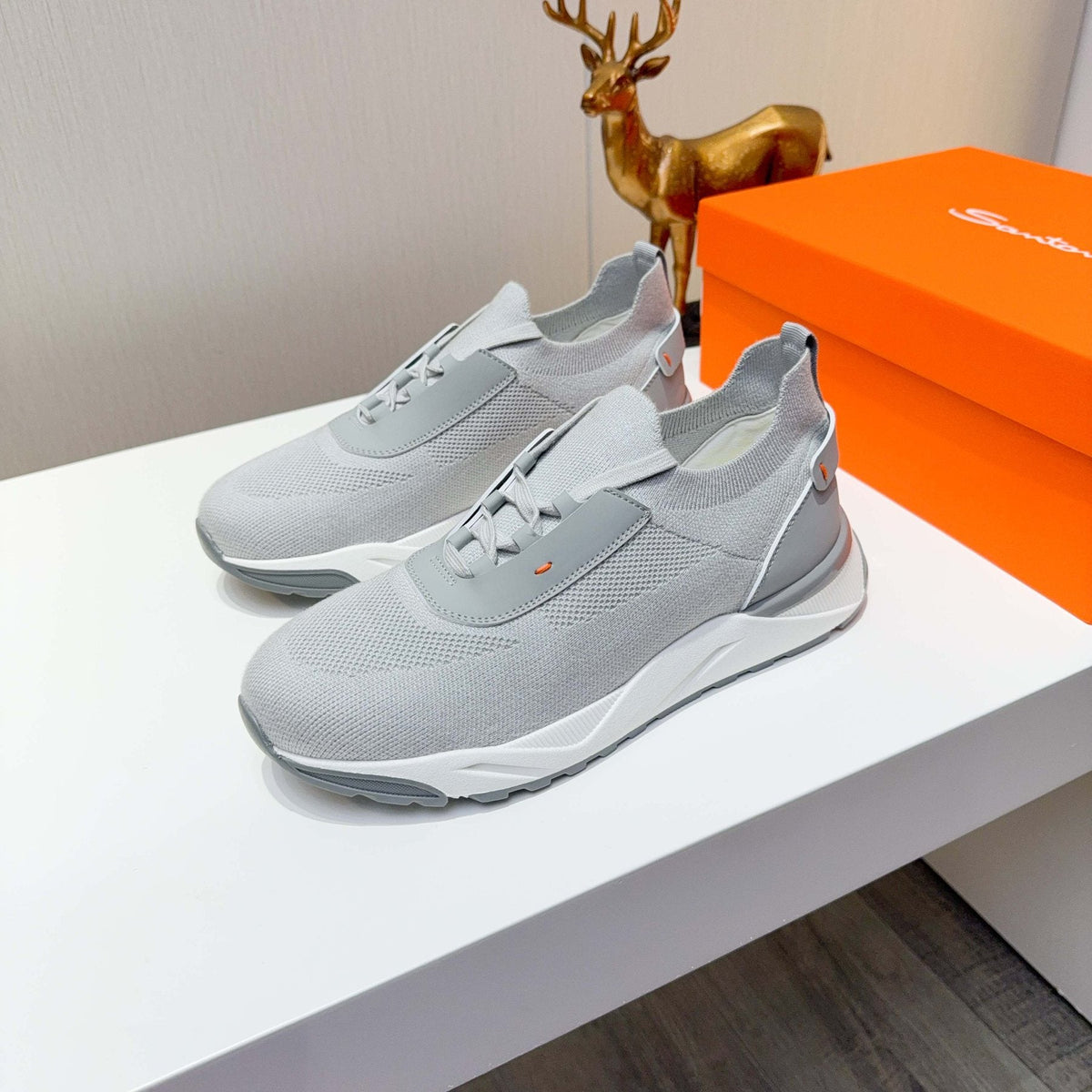 Santoni Knit Low-Top Sneakers — front