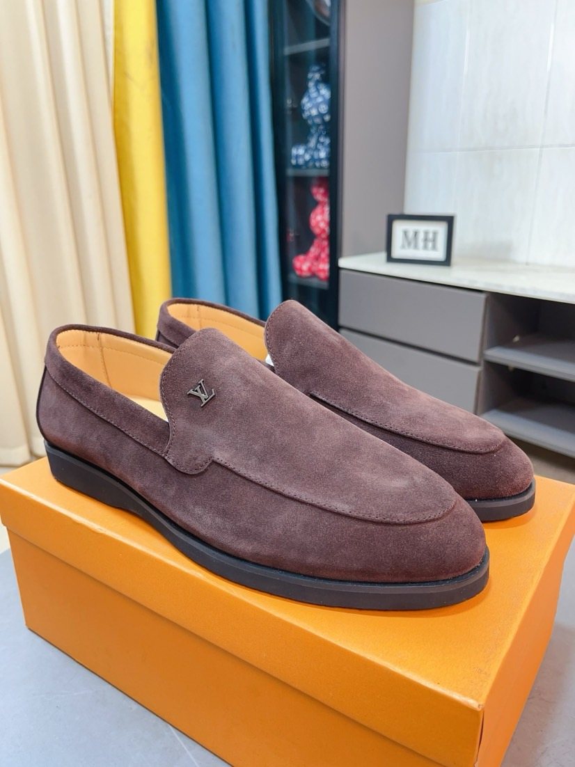 Louis Vuitton Textured Slip-On Loafers — hero
