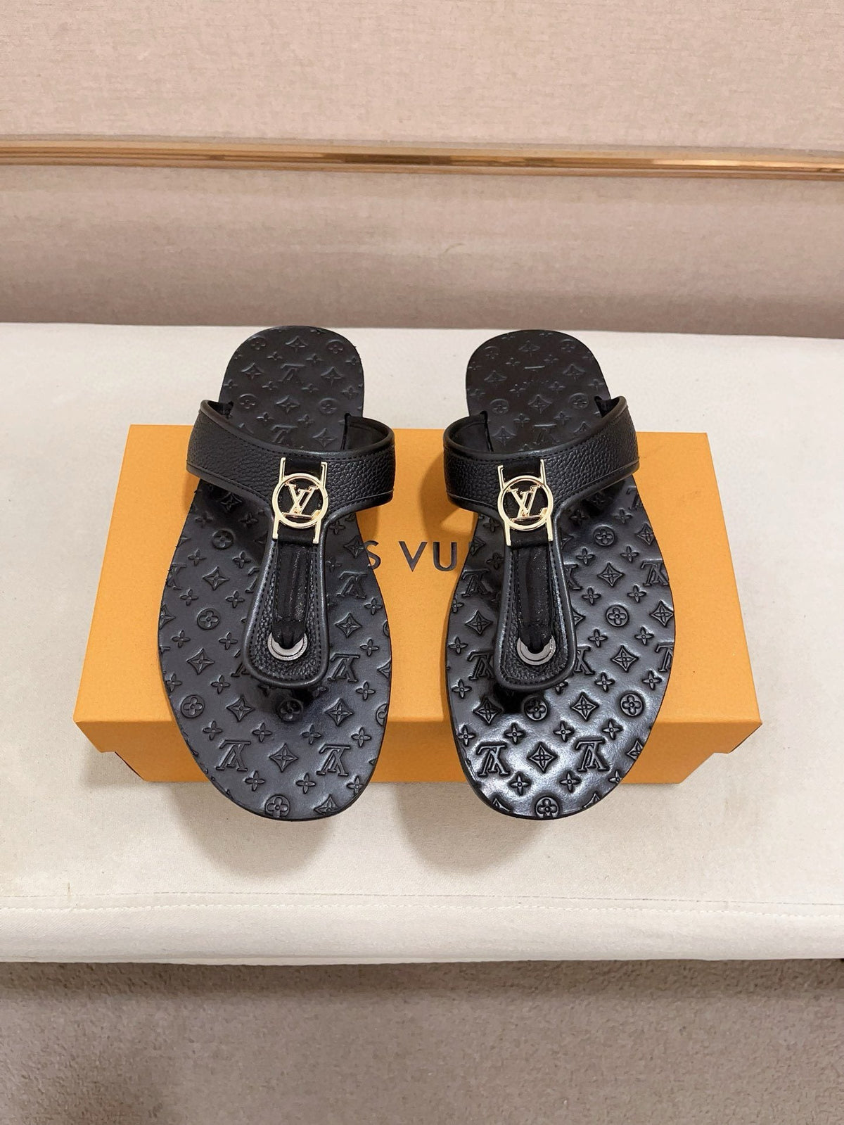 Louis Vuitton Emblem Thong Sandals — hero