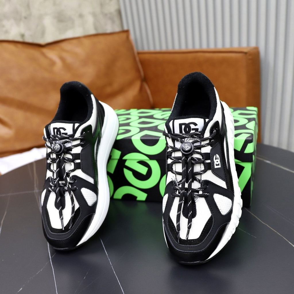 Dolce & Gabbana Black & White Athletic Sneakers — hero