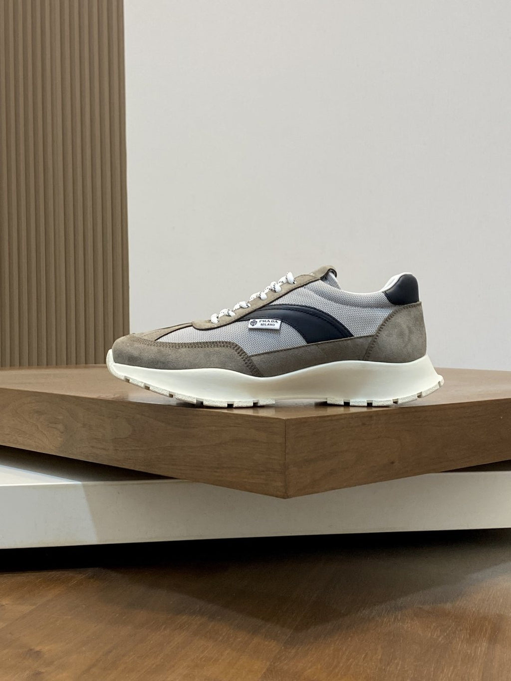 Prada Color-Block Low-Top Sneakers — side