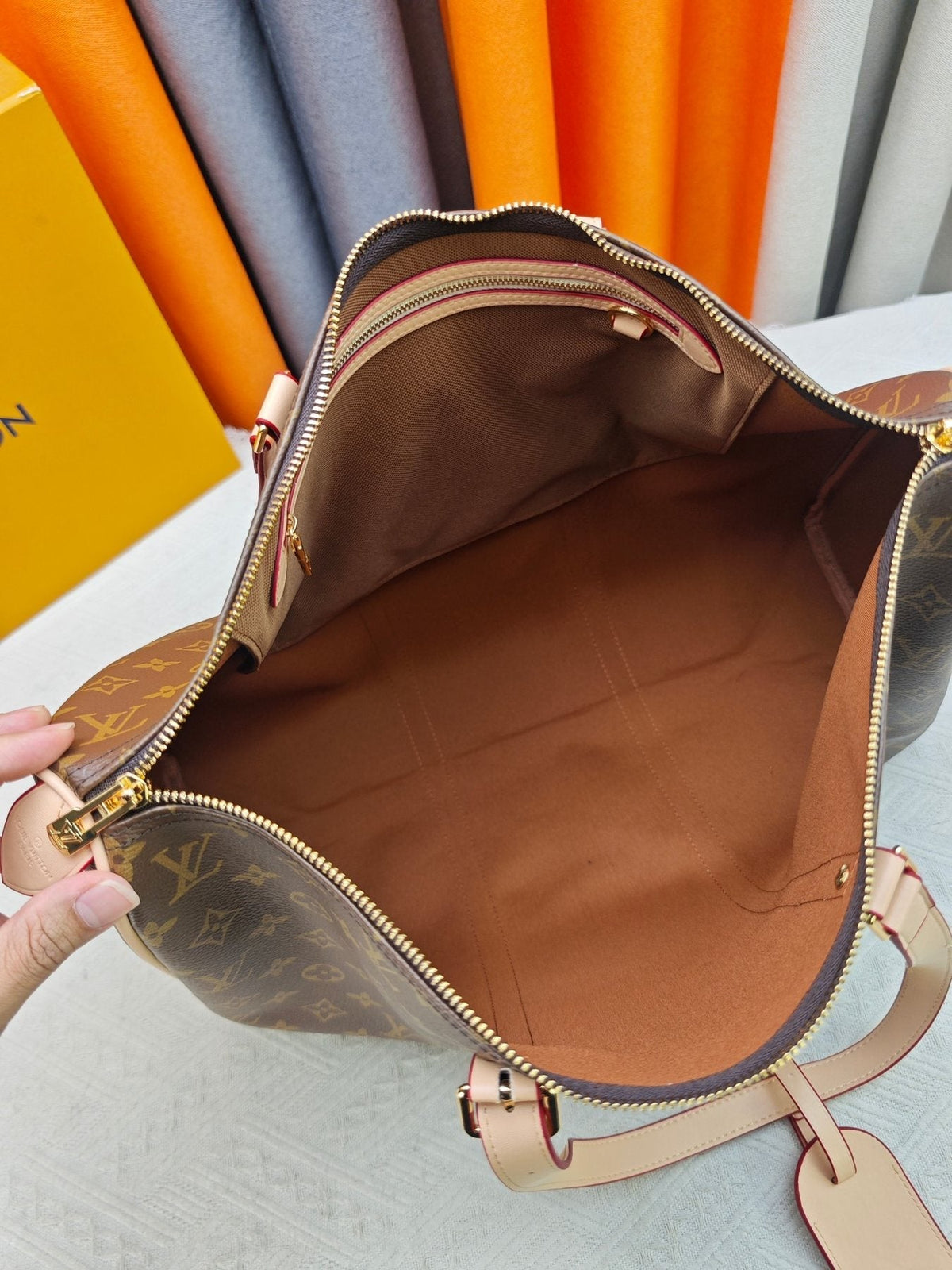 Louis Vuitton Flânerie 45 Monogram Tote Bag — model