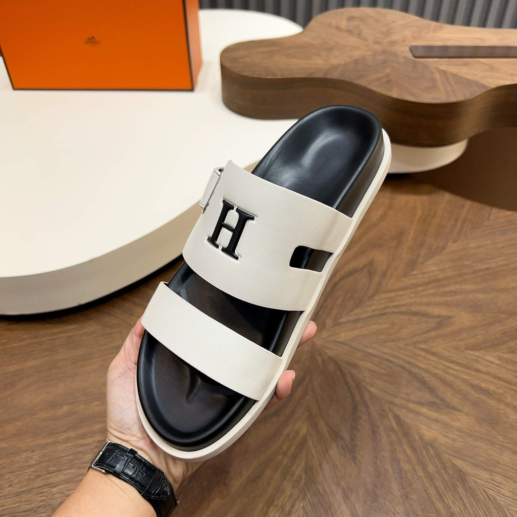 Hermès Two-Strap Slide Sandals — model