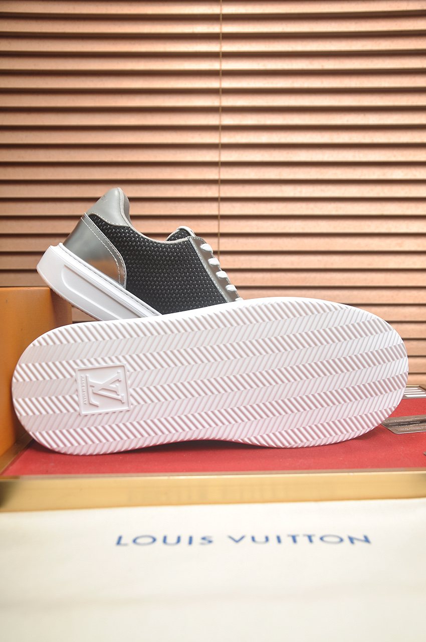 Louis Vuitton Metallic Panel Low-Top Sneakers — back