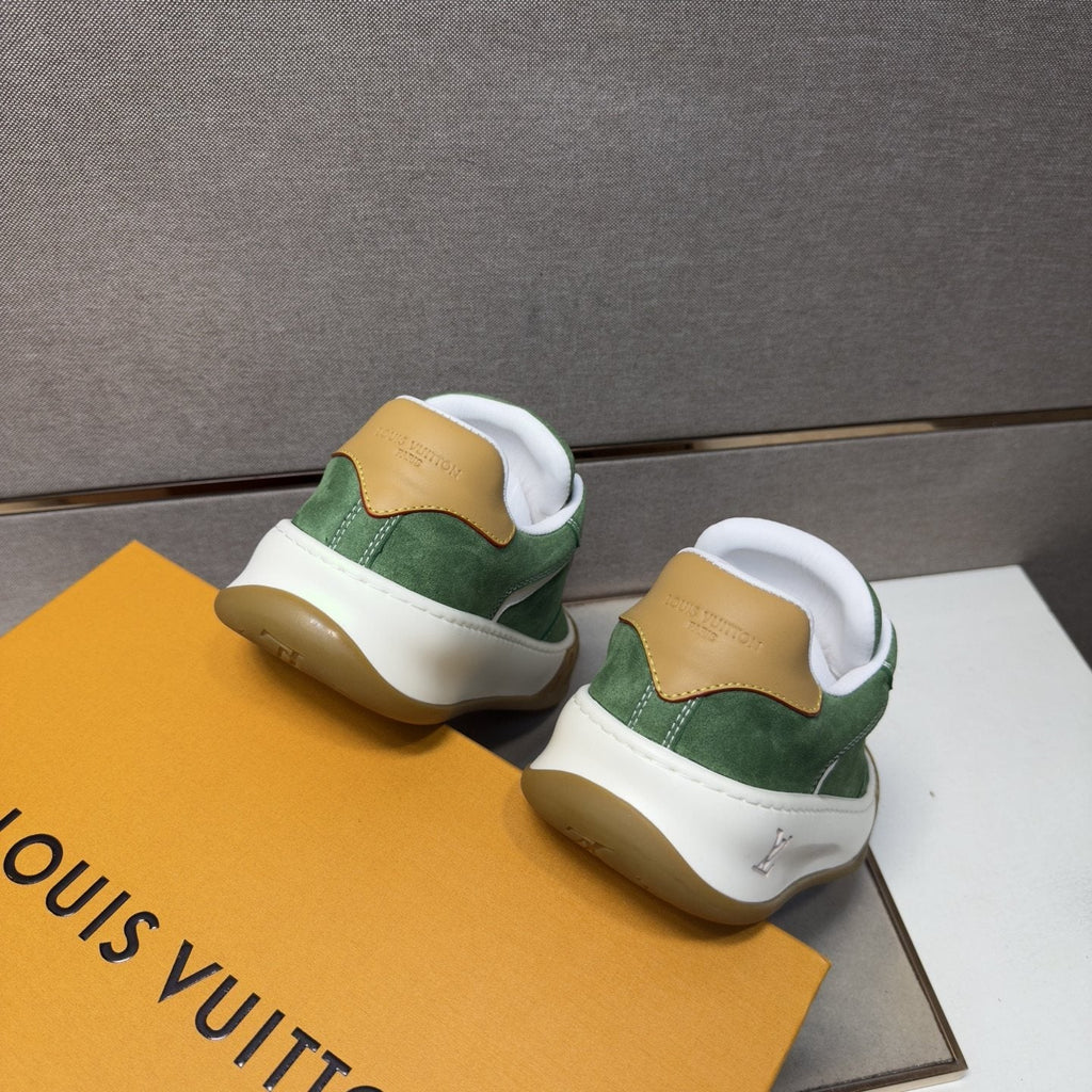 Louis Vuitton Panelled Gum Sole Sneakers — back