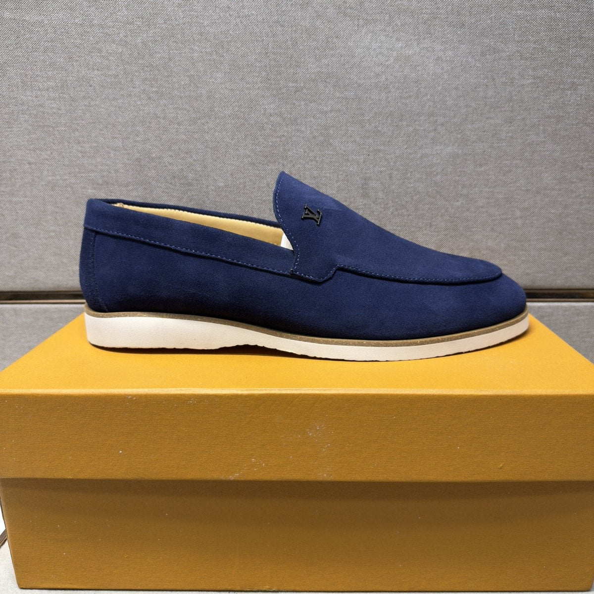 Louis Vuitton Men’s Textured Slip-On Loafers — hero