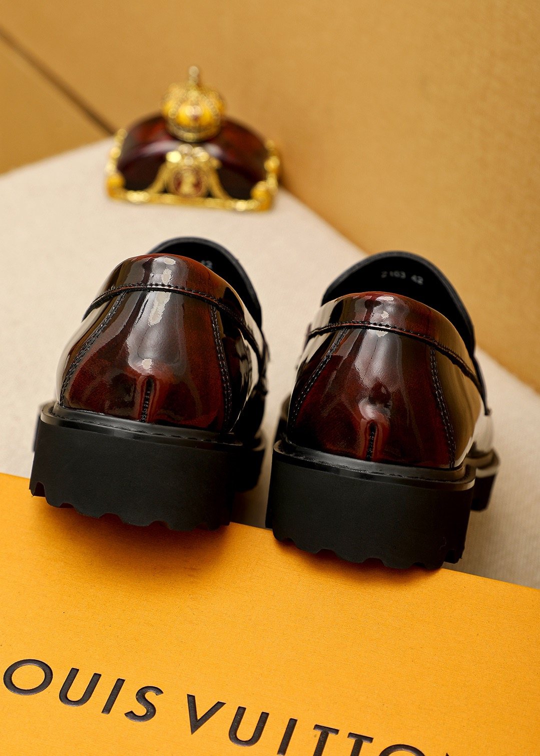 Louis Vuitton Glossy Lug Sole Loafers — back