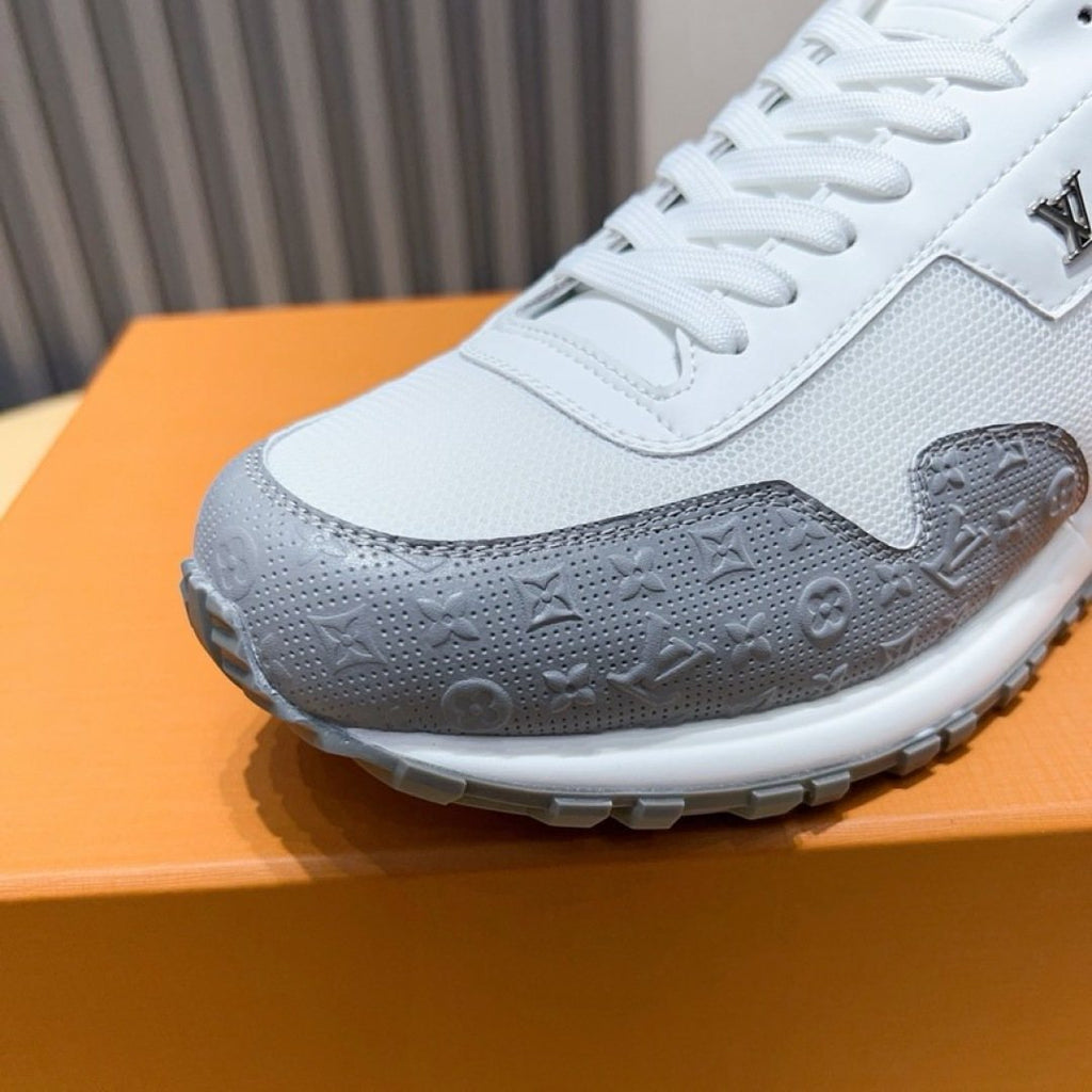 Louis Vuitton White Low-Top Sneakers — side