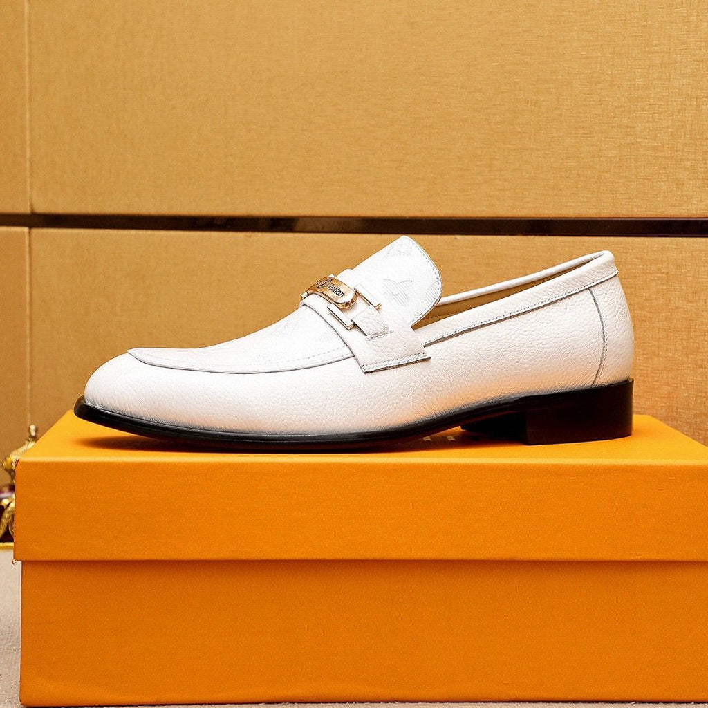 Louis Vuitton Textured Bar Loafers — side