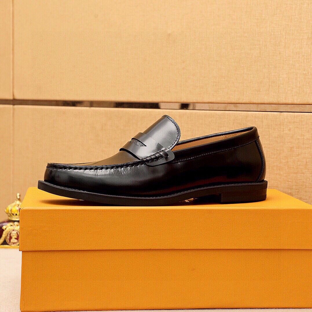 微商相册测试鞋子-Louis Vuitton Penny Loafers — back